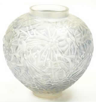 Rene Lalique Vase Gui