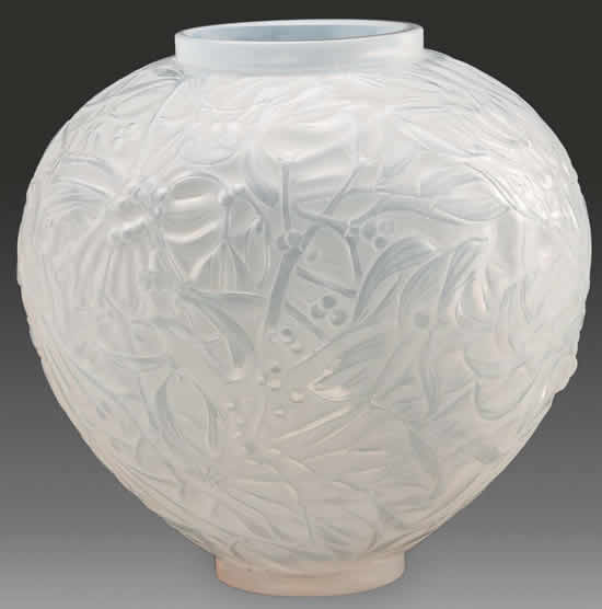 Rene Lalique Vase Gui