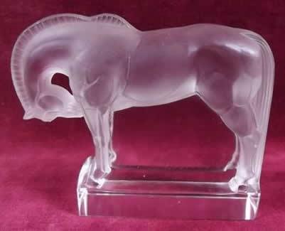Rene Lalique Paperweight Horse