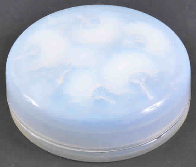 Rene Lalique Covered Box Houppes
