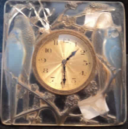 Rene Lalique Clock Inseparables