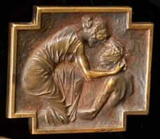 Rene Lalique Plaque L'Association des Dames Francaises Croix-Rouge