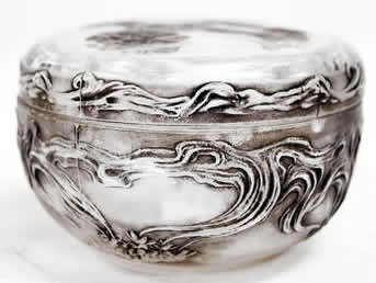 Rene Lalique Powder Box L'Origan