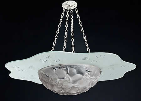 Rene Lalique Light Fixture Lausanne