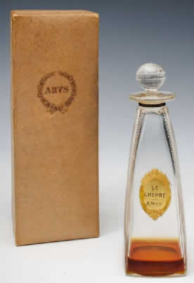 Rene Lalique Perfume Bottle Le Chypre Arys