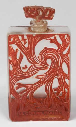 Rene Lalique Perfume Bottle Le Corail Rouge