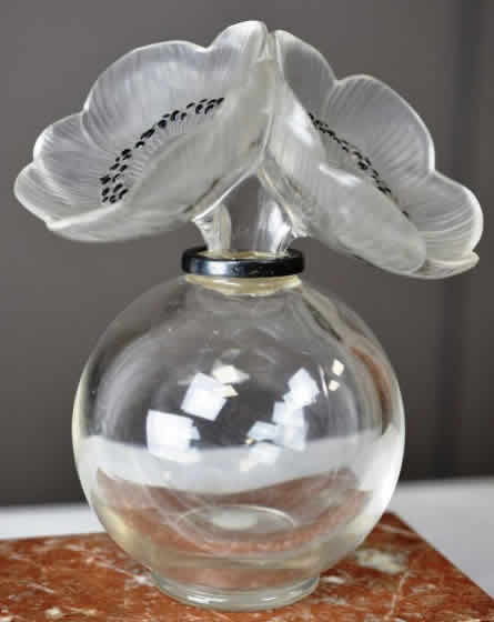Rene Lalique Flacon Vase Deux Anemones
