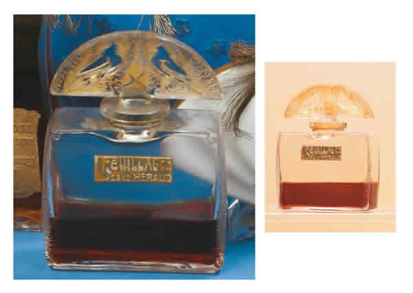 Rene Lalique Perfume Bottle Les Feuillages