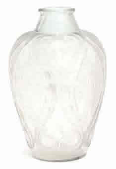 Rene Lalique Vase Lezards et Bluets