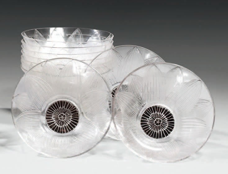 Rene Lalique Lotus-2 Glass
