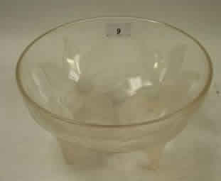 Rene Lalique Footed Bowl Lys