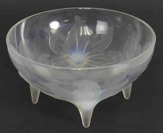 Rene Lalique Footed Bowl Lys