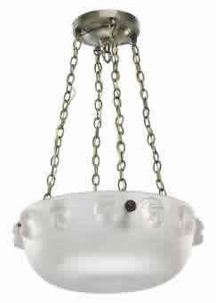 Rene Lalique Light Fixture Madagascar