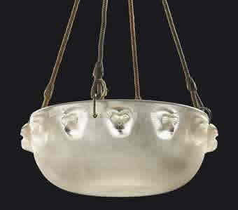 Rene Lalique Plafonnier Madagascar