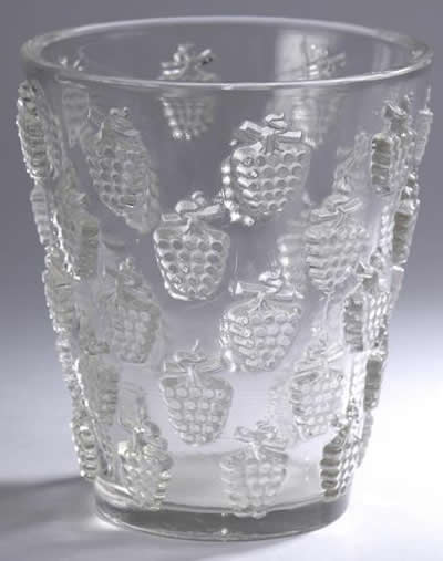 Rene Lalique Vase Malaga