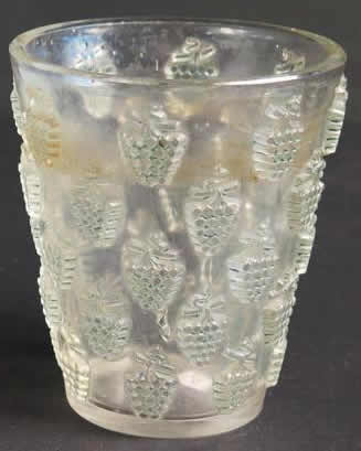 Rene Lalique Vase Malaga