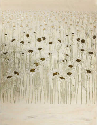 Rene Lalique Marguerites Table Runner