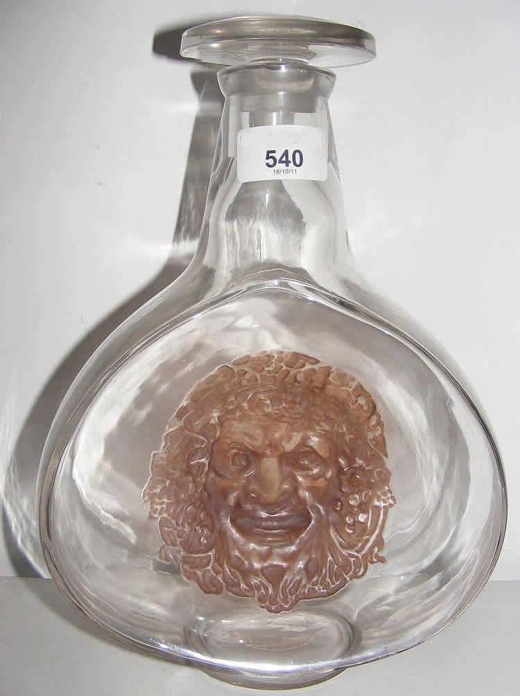 Rene Lalique Masques-2 Decanter