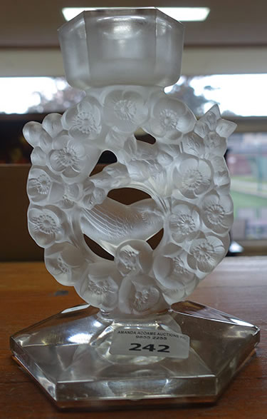 Rene Lalique Candleholder Mesanges