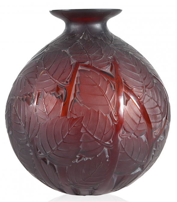 Rene Lalique Vase Milan