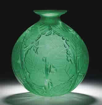 Rene Lalique Vase Milan