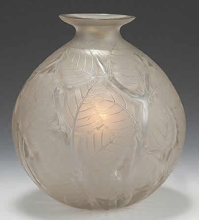 Rene Lalique Vase Milan