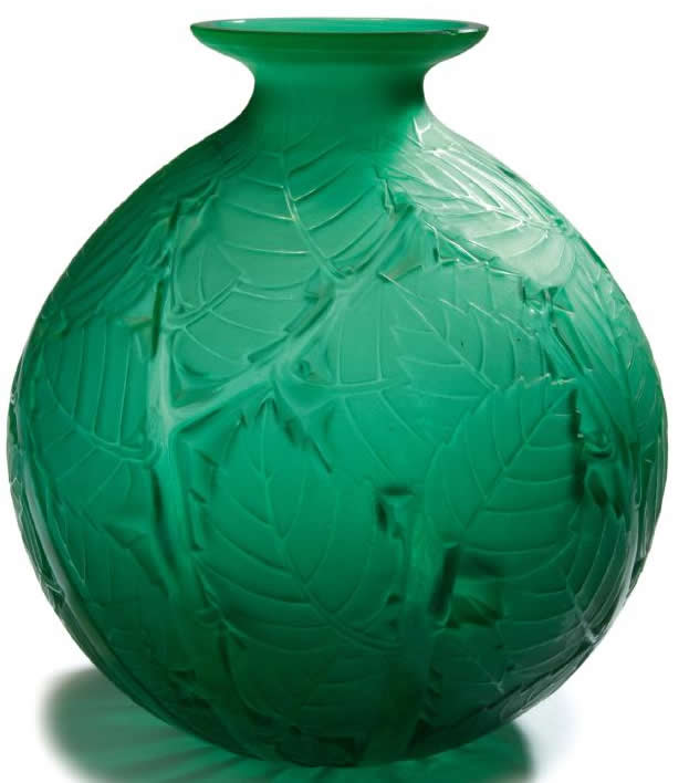 Rene Lalique Vase Milan