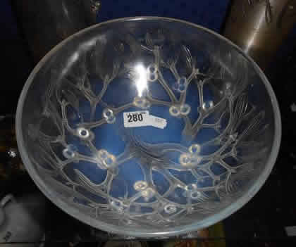 Rene Lalique Bowl Mistletoe