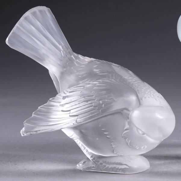 Rene Lalique Paperweight Moineau Coquet