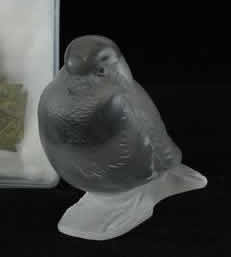 Rene Lalique Paperweight Moineau Fier