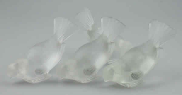 Rene Lalique Paperweight Moineau Hardi