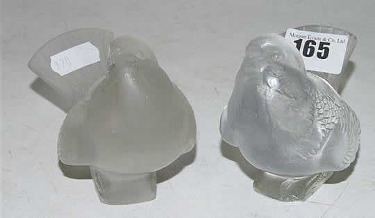 Rene Lalique Paperweight Moineau Moqueur