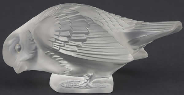 Rene Lalique Paperweight Moineau Sournois