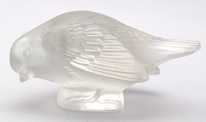 Rene Lalique Moineau Sournois Paperweight