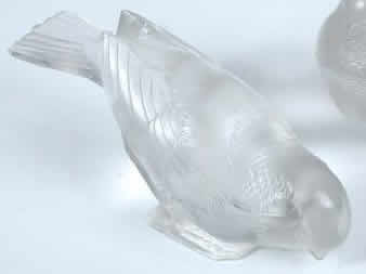 Rene Lalique Paperweight Moineau Timide