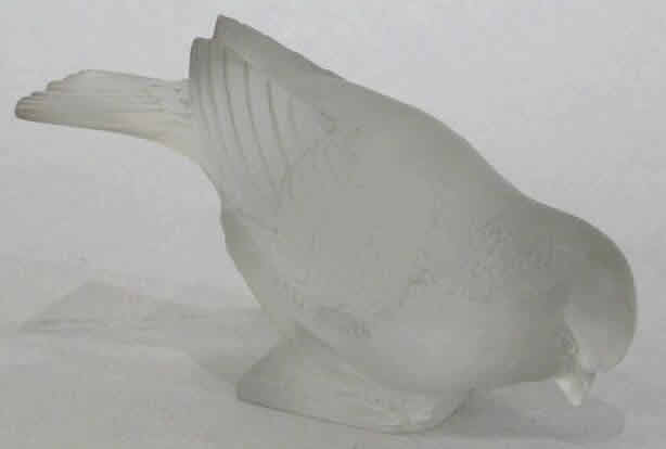 Rene Lalique Paperweight Moineau Timide