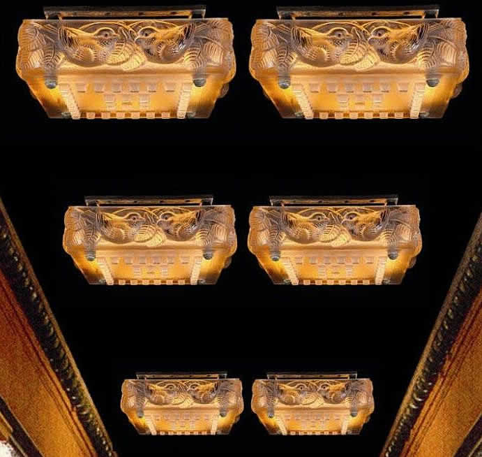 Rene Lalique Moineaux 1 Chandelier