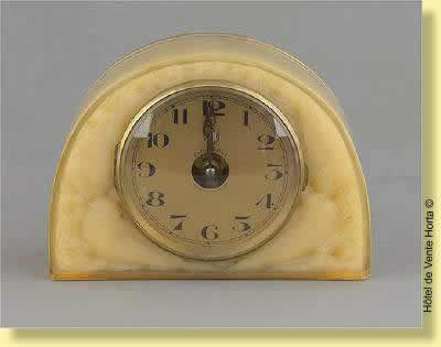 Rene Lalique Clock Moineaux