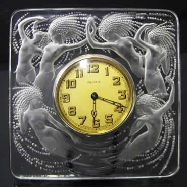 Rene Lalique Clock Naiades