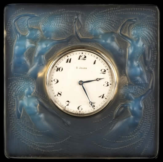 Rene Lalique Clock Naiades