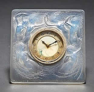 Rene Lalique Clock Naiades