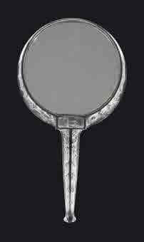 Rene Lalique Hand Mirror Narcisse Couche