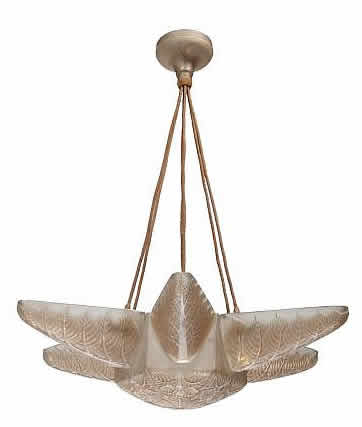 Rene Lalique Chandelier Noisetier