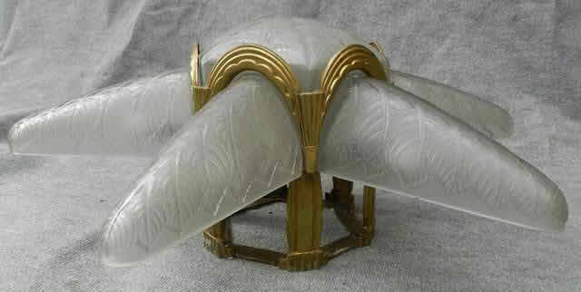 Rene Lalique Plafonnier Noisetier