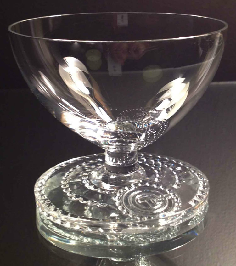 Rene Lalique Champagne Glass Normandie