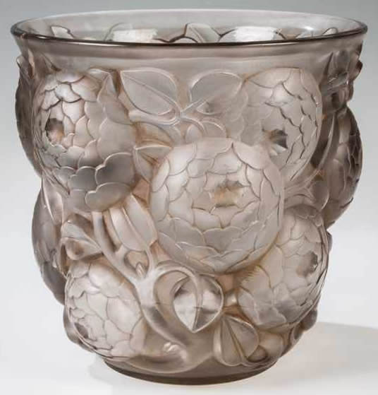 Rene Lalique Vase Oran