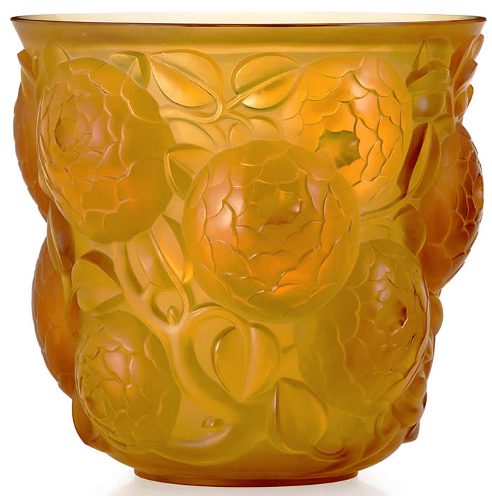 Rene Lalique Vase Oran