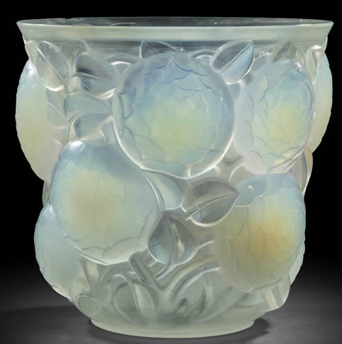 Rene Lalique Vase Oran