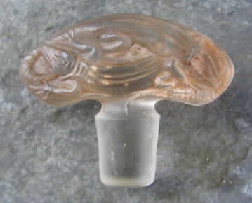 Rene Lalique Perfume Bottle Stopper Oreilles Lezards