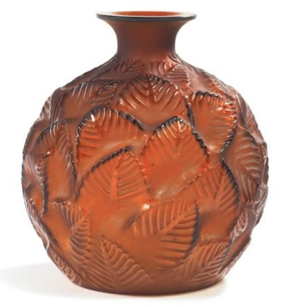 Rene Lalique Vase Ormeaux